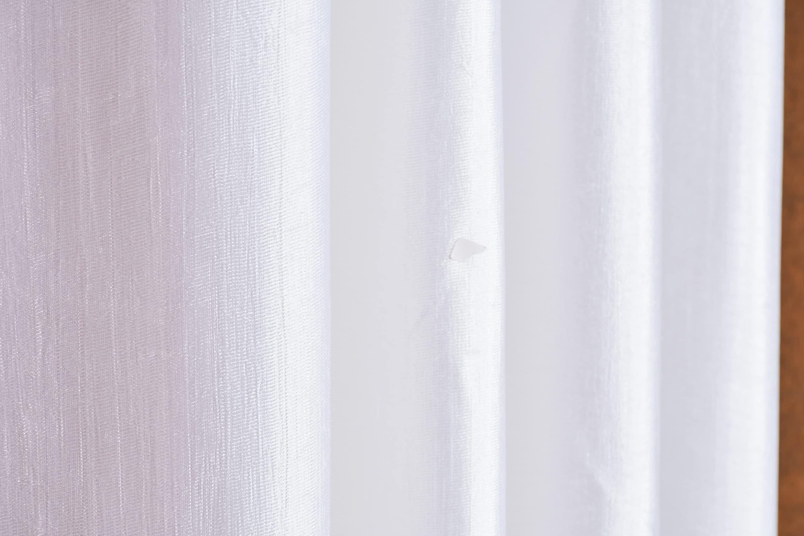 Galaxy Home Decor Solid Plain Curtains for Long Door 10 Feet, Pack of 3, White